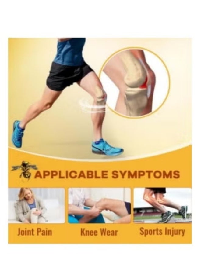 سوميفون 5 قطع مرهم لتخفيف آلام الغضروف، كريم لتخفيف آلام المفاصل والتهاب المفاصل، كريم للعناية بالركبة، كريم سم النحل لعلاج المفاصل، جل كريم لتخفيف آلام العضلات، 5×20 جرام - Image 2